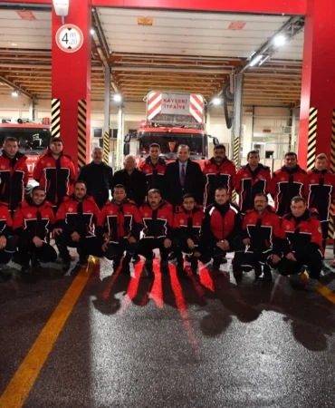 Kayseri itfaiyesinden gurur dolu tablo