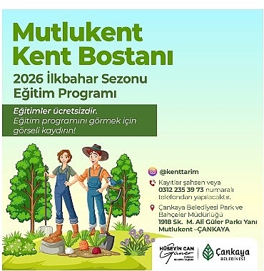 Kent Bostanlarında İlkbahar Dönemi Başlıyor