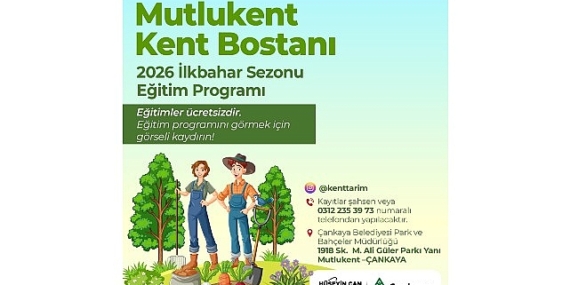 Kent Bostanlarında İlkbahar Dönemi Başlıyor