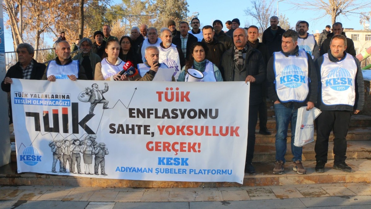 KESK Adıyaman Şubeler Platformu’ndan TÜİK verilerine tepki: ‘Bu sefalet düzenine alışmayacağız’ - Videolu Haber