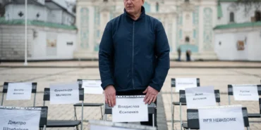 Kiev'de “Boş Sandalyeler” eylemi düzenlendi