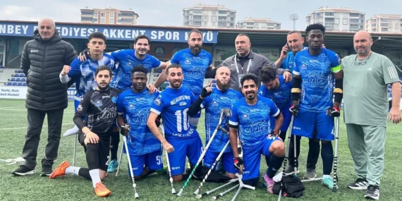 Kocaeli'de Ampute Futbol Takımı lige fırtına gibi başladı