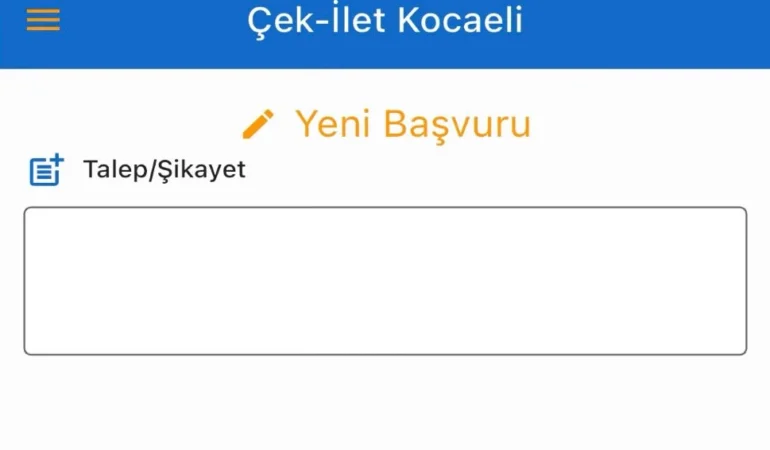 Kocaeli'de 'Çek İlet'e 5 binin üzerinde talep iletildi