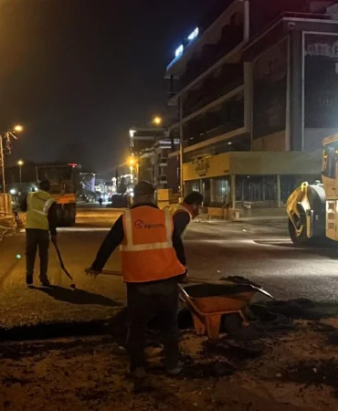 Kocaeli'de şehir uykuda, Büyükşehir 7/24 iş başında