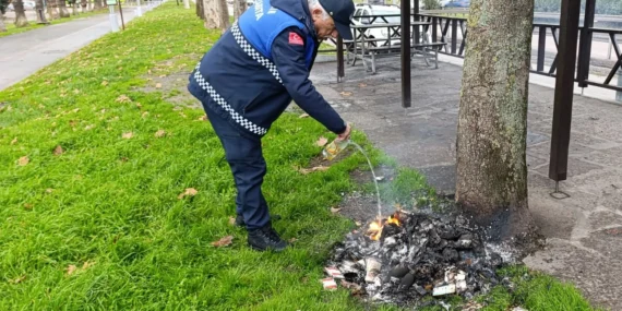 Kocaeli Zabıtası'ndan örnek duyarlılık