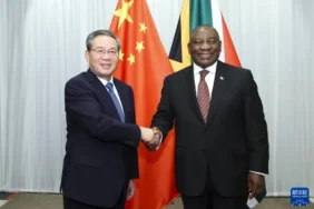 Li Qiang: Çin, Güney Afrika ile siyasi karşılıklı güveni derinleştirmeye hazır