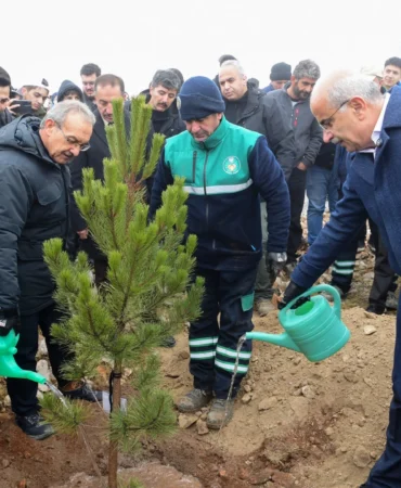 Malatya Beydağı’nda 10 bin 444 fidan toprakla buluştu