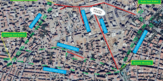 Malatya’da yollar altyapı çalışmaları nedeniyle trafiğe kapatılacak
