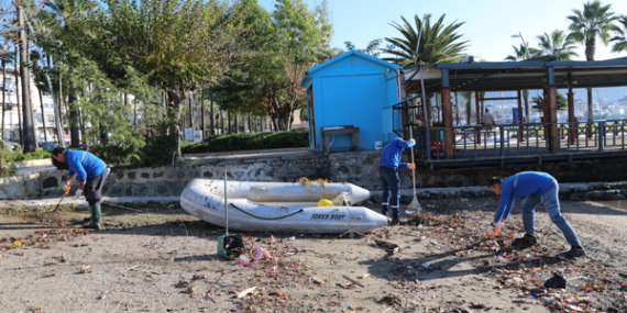 Marmaris’te yıl boyunca 116 bin ton atık topladı