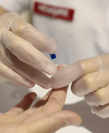 Mersin'de personeli şeker ölçümü yapıldı