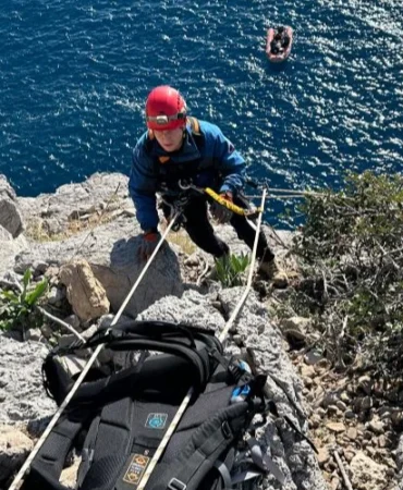 Mersin İtfaiyesi’nden nefes kesen kurtarma