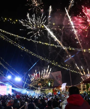 Mersinlilerden yeni yıla coşkulu ‘Merhaba’