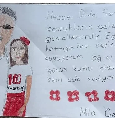 Mila’dan Başkan Topaloğlu’na duygulandıran Öğretmenler Günü sürprizi