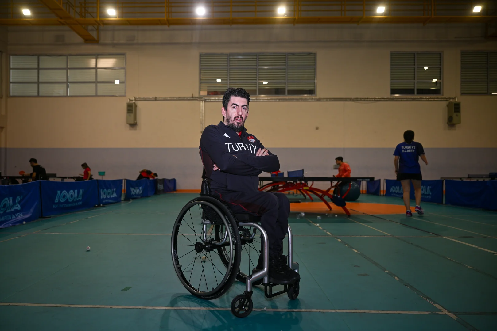 Milli para masa tenisçi Abdullah Öztürk, Avrupa Şampiyonası'nda üç altın madalyanın peşinde