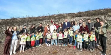 Minik ellerden yanan alanlara umut tohumları