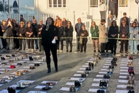 Mudanyalı kadınlar şiddete karşı 7 saat nöbet tuttu