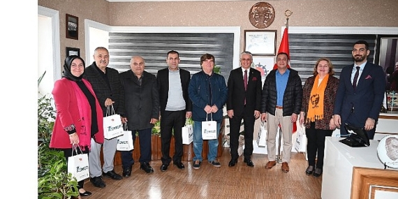 Muhtarlardan Başkan Topaloğlu’na ziyaret