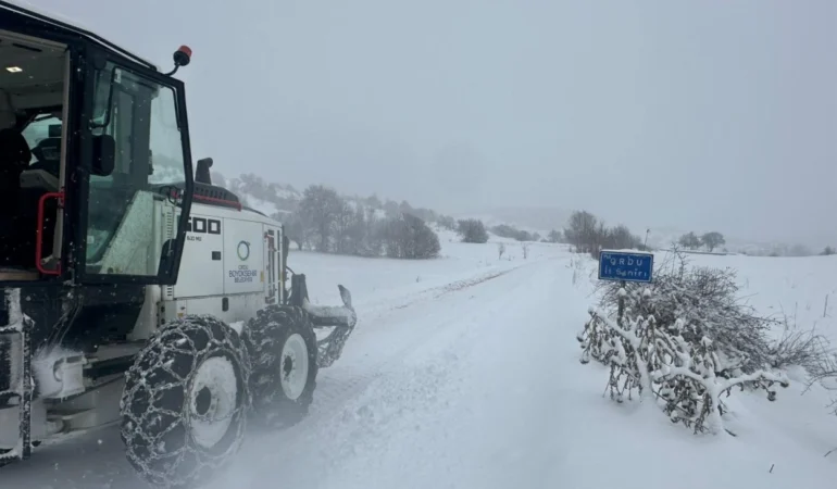 Ordu’da karla mücadelede Büyükşehir seferberliği
