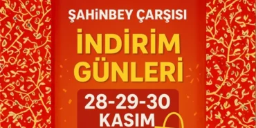 Şahinbey Çarşısı’nda Büyük İndirim Günleri Başlıyor: Üç Gün Sürecek Alışveriş Festivali