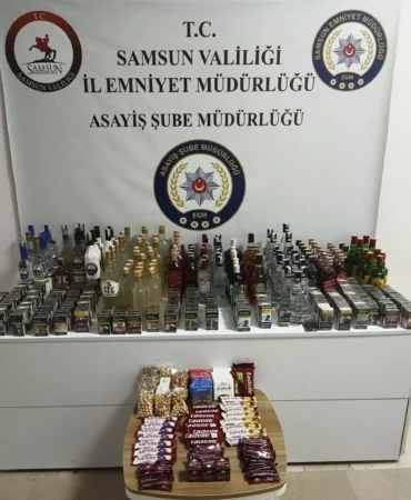Samsun'da büfeden hırsızlık yapan şüpheli yakalandı