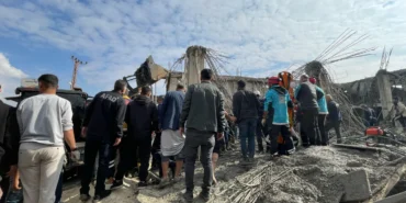 Şanlıurfa'da tek katlı inşaatın çökmesi sonucu 2 işçi ağır yaralandı