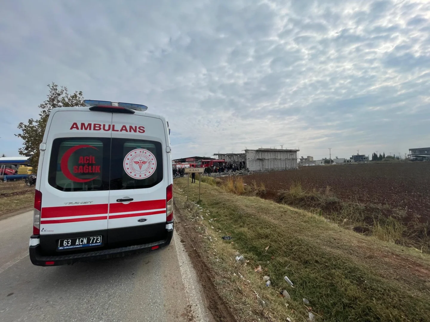 Şanlıurfa'da tek katlı inşaatta çökme meydana geldi