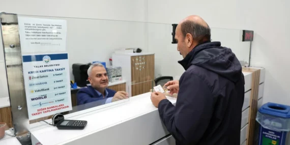 Talas Belediyesi Hafta Sonu Vezne Hizmeti Sunuyor