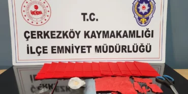 Tekirdağ'da aile içi şiddet ihbarında uyuşturucu ele geçirilen evdeki zanlı tutuklandı