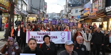 Tekirdağ’dan kadına şiddete karşı güçlü mesaj