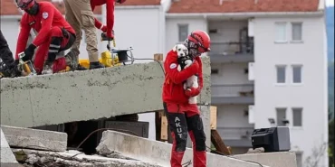 Torbalı'da Hayvan Arama Kurtarma Eğitimi