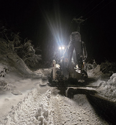 Trabzon’da karla mücadele aralıksız sürdürülüyor