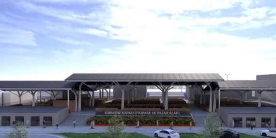 Trabzon Sürmene’ye modern pazar yeri ve kapalı otopark