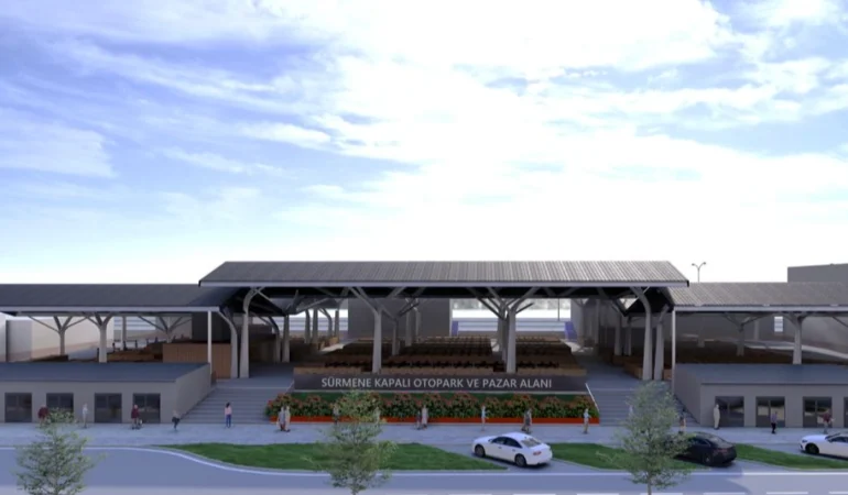 Trabzon Sürmene’ye modern pazar yeri ve kapalı otopark