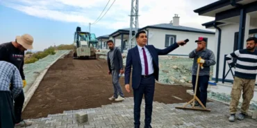 Tut İlçe Kaymakamı Güngör, Öğütlü Köyü Deprem Konutları’nda incelemelerde bulundu