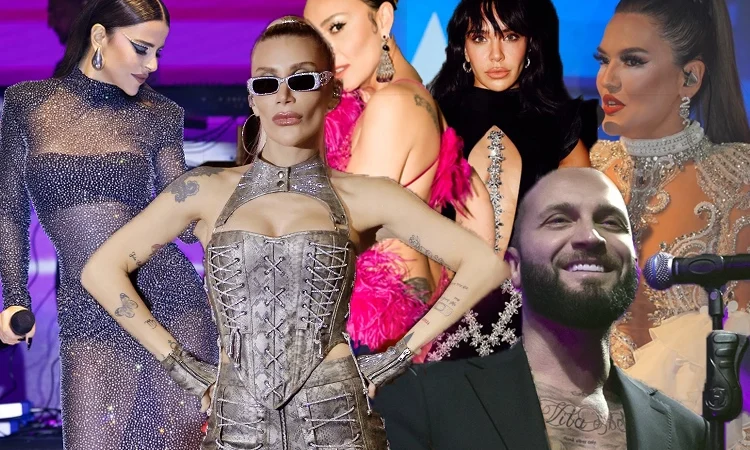 Ünlü isimler yeni yılı sahne ışıkları altında karşıladı