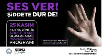 Üsküdar'da ''Ses Ver Şiddete Dur De'' Etkinliği Düzenlenecek