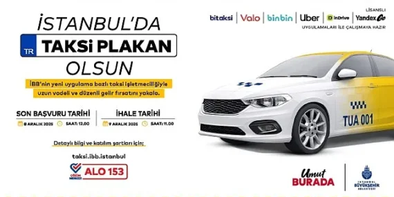 Uygulama Bazlı Taksi İçin Yeni İhale 9 Aralık’ta