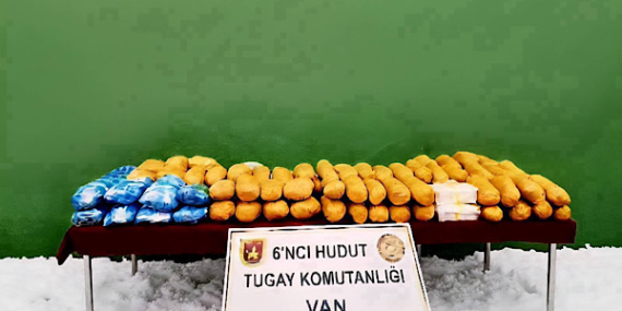 Van hudut hattında 50 kilo 930 gram uyuşturucu ele geçirildi