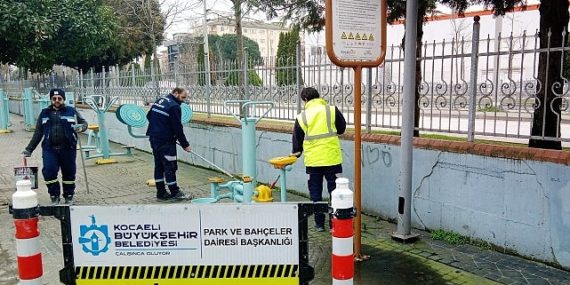 Büyükşehir’den spor aletlerine periyodik bakım