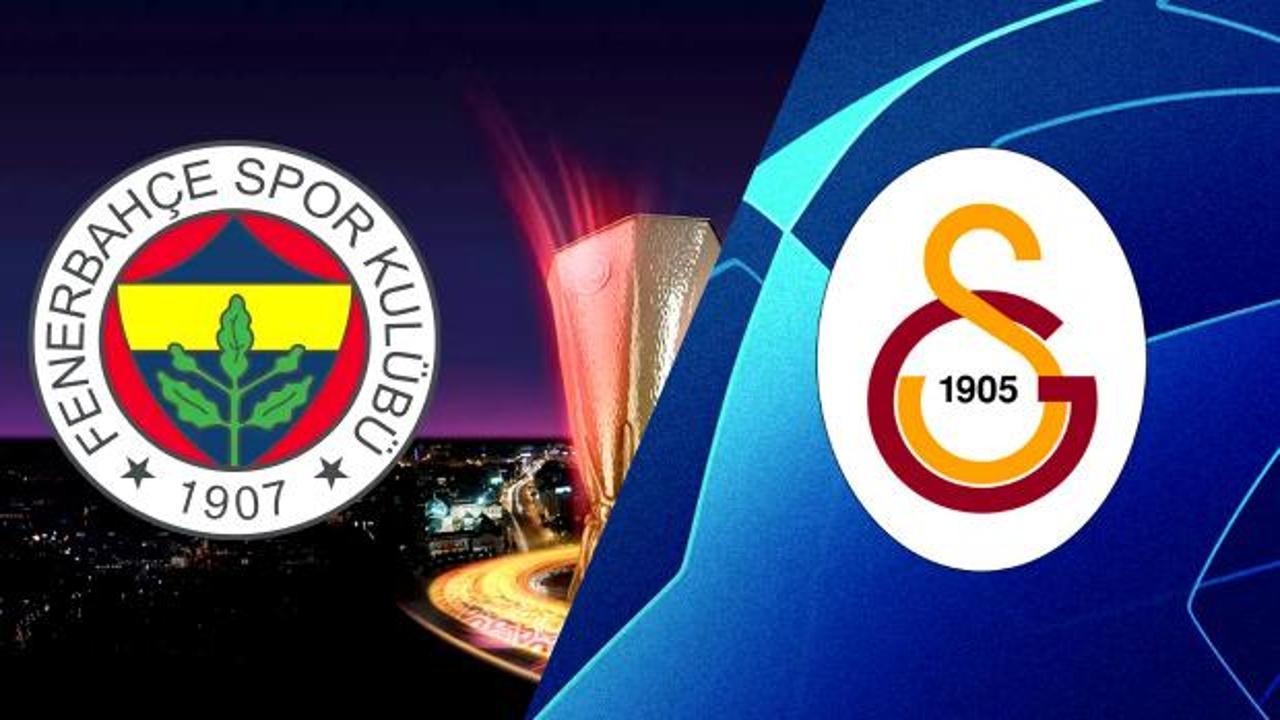 Fenerbahçe ve Galatasaray'ın Avrupa listeleri belli oldu