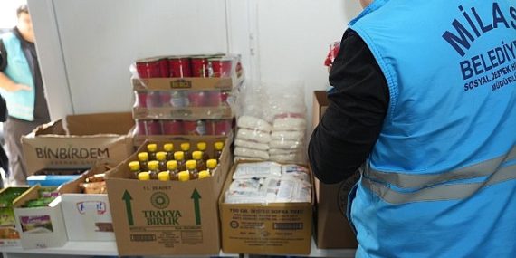 Milas Belediyesi Besin Kolisi Dağıtımlarını Sürdürüyor