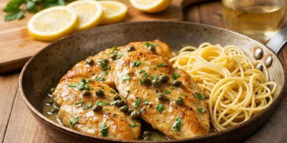 Sofralarda İtalyan esintisi: Mayhoş ve gurme bir klasik limon soslu tavuk piccata tarifi…