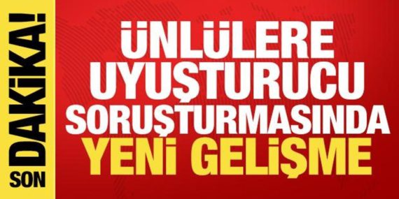 Ünlülere uyuşturucu soruşturması: Üç kişi serbest bırakıldı