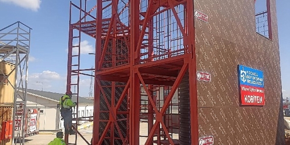 Büyükşehir çalışanına “yüksekte çalışma” eğitimi