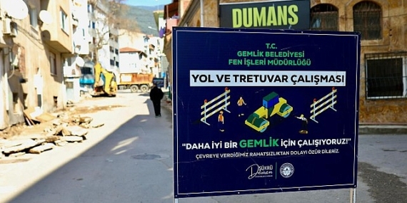 Gemlik’in Esaslı Caddesi’nde Değerli Çalışma