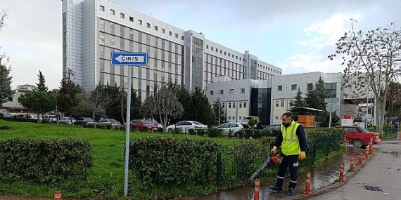 Hastane bahçeleri Büyükşehir’le daha hoş
