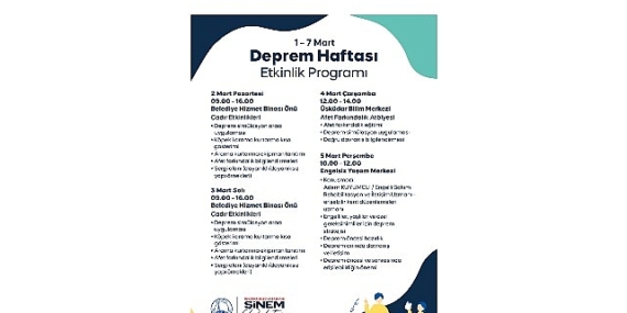 Üsküdar’da Zelzele Haftası’nda Kapsamlı Farkındalık Programı