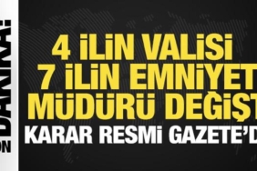 Atama kararları Resmi Gazete’de: Emniyet Genel Müdürü değişti