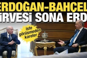 Erdoğan ve Bahçeli’nin görüşmesi sona erdi!
