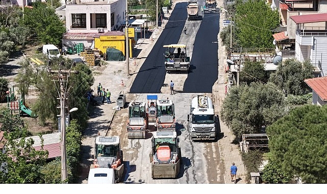 Lider Çerçioğlu’nun Çalışmaları ile Akbük Yolu Yenileniyor